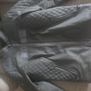 Harley-Davidson Black Quilted Bomber Jacket
